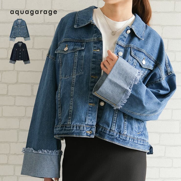 ワイドスリーブデニムジャケット 春 秋 冬 M | aquagarage | 詳細画像1 