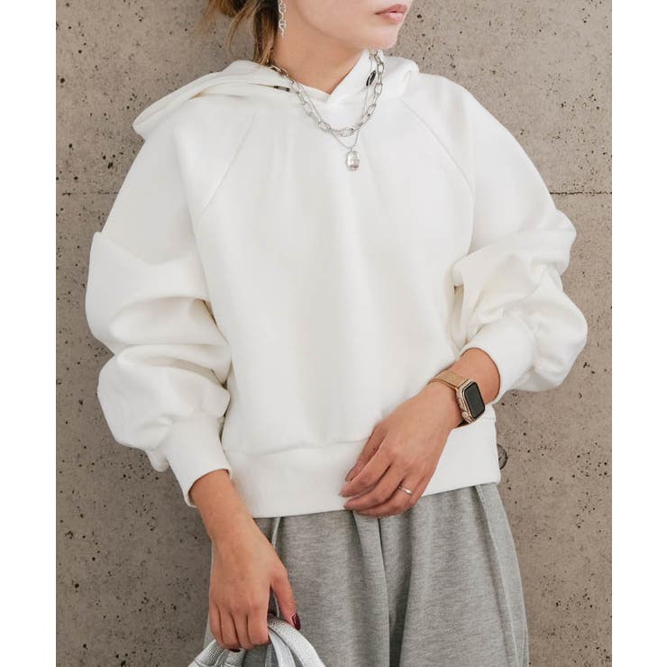 ショート丈パーカー  春  秋 冬 M  レディース | aquagarage | 詳細画像6 