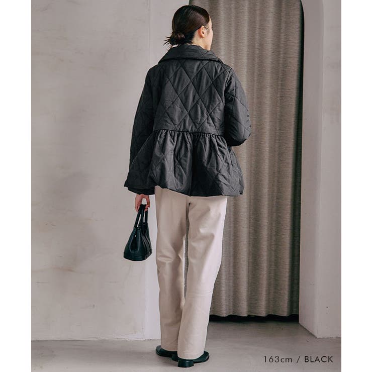 ダイヤキルトペプラムダウン 秋 冬 M | aquagarage | 詳細画像8 