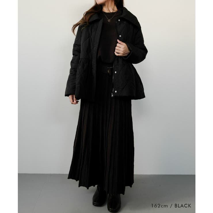 ダイヤキルトペプラムダウン 秋 冬 M | aquagarage | 詳細画像14 