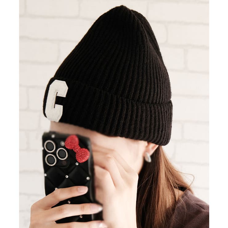 Cロゴニット帽 レディース 春 秋 冬 | aquagarage | 詳細画像6 