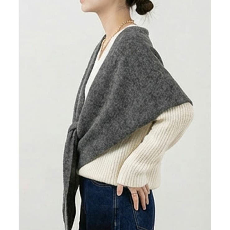 大判三角マフラー  秋 冬 | aquagarage | 詳細画像3 