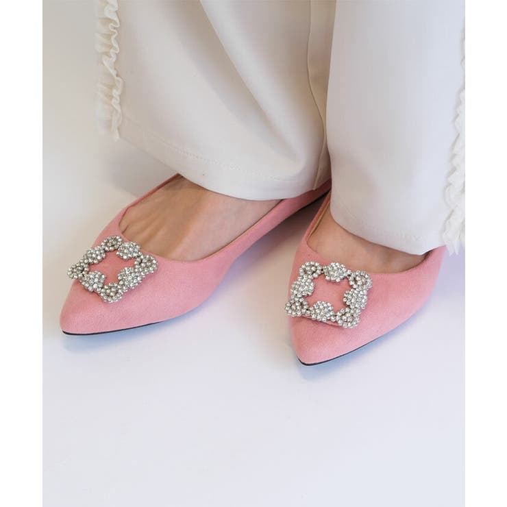 エレガントなビジューがポイントのフラットパンプス | aquagarage | 詳細画像8 