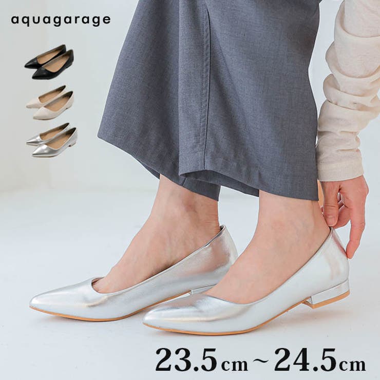 アシンメトリーローヒールパンプス | aquagarage | 詳細画像1 