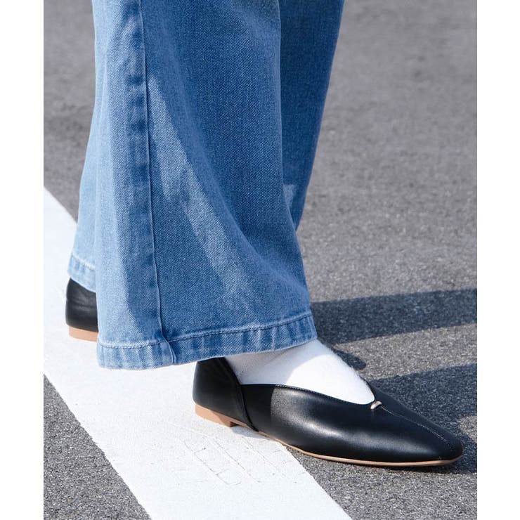 スクエアトゥローヒールパンプス レディース | aquagarage | 詳細画像5 