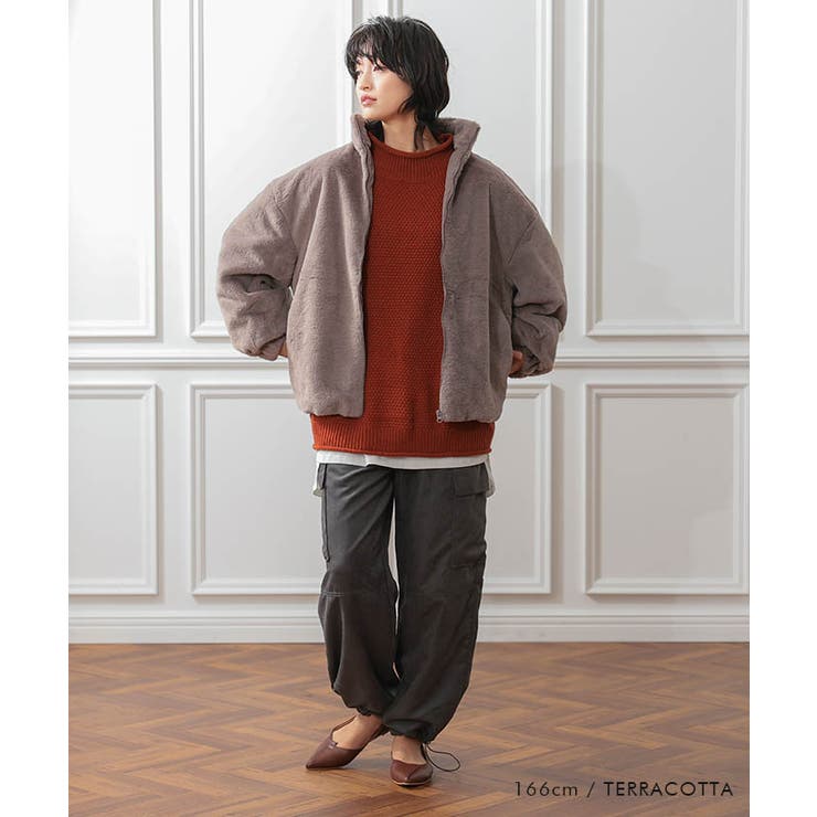 鹿の子編みハイネックニット レディース  春 秋 冬 | aquagarage | 詳細画像6 