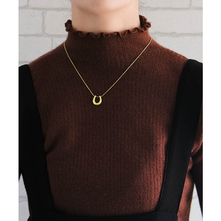 リブニット裏起毛トップス 春 秋 冬 M  レディース | aquagarage | 詳細画像3 