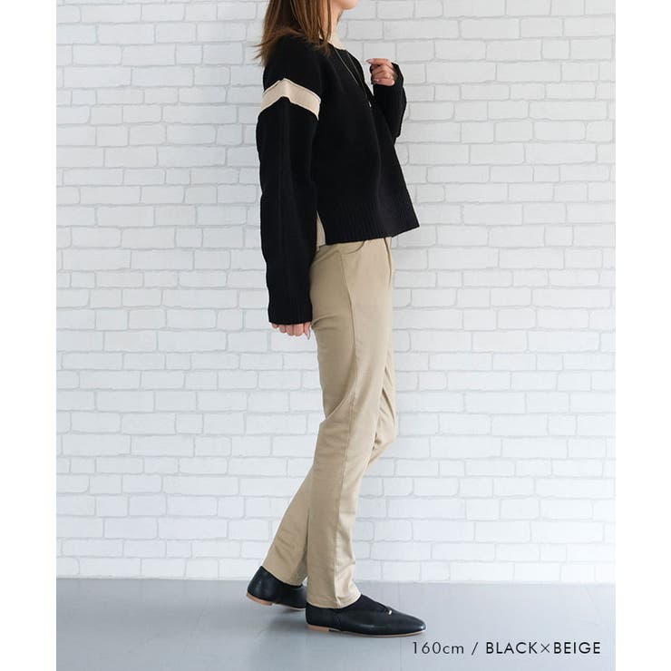バイカラーラインニットトップス レディース  秋 冬 | aquagarage | 詳細画像11 