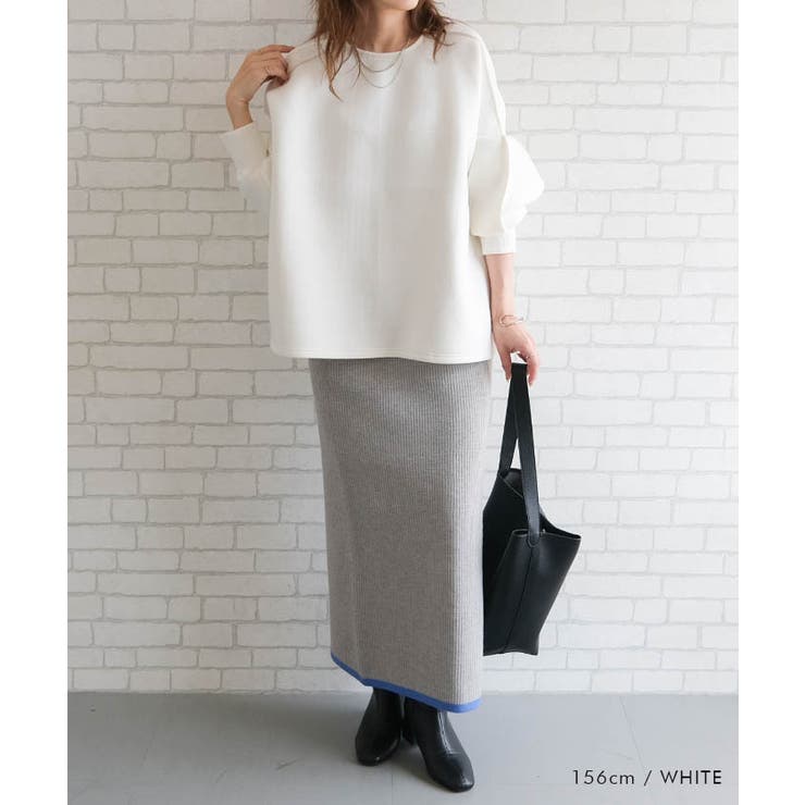 ボリュームスリーブデザイントップス レディース  秋 冬 | aquagarage | 詳細画像12 