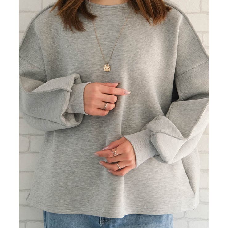 ボリュームスリーブデザイントップス レディース  秋 冬 | aquagarage | 詳細画像5 