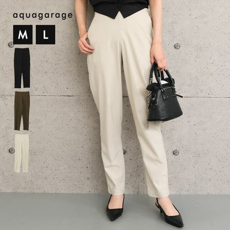 ストレッチテーパードパンツ 春 夏 秋 M L | aquagarage | 詳細画像1 