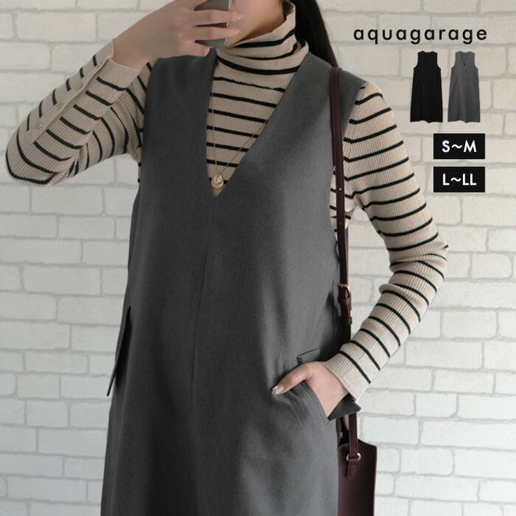 深Ｖネックワンピース レディース 春 夏 秋 冬 | aquagarage | 詳細画像1 