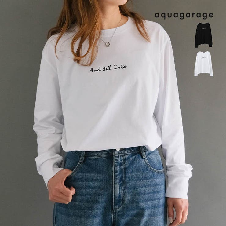 ロゴロンTシャツ  春 夏 M L | aquagarage | 詳細画像1 