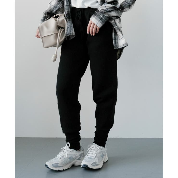 ニットジョガーパンツ レディース 秋 冬 M L | aquagarage | 詳細画像3 