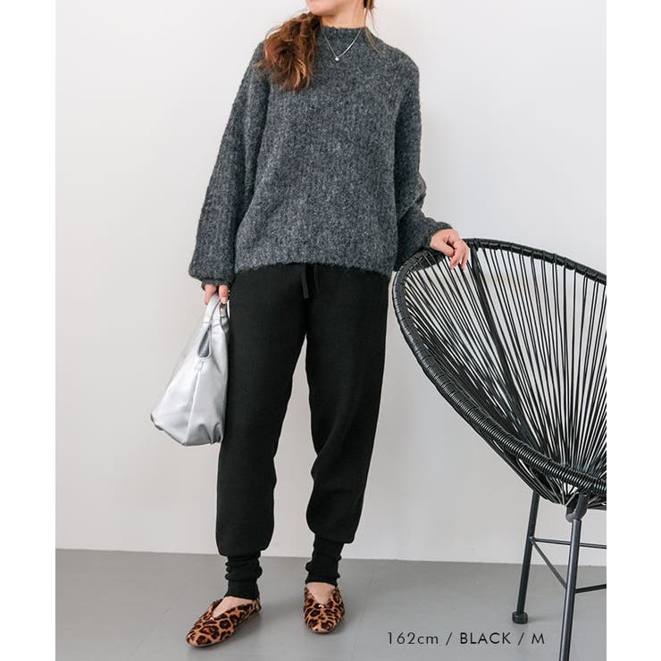 ニットジョガーパンツ レディース 秋 冬 M L | aquagarage | 詳細画像8 