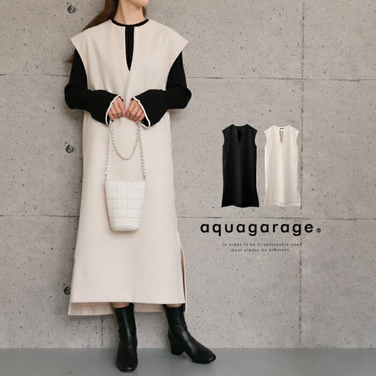 上品な雰囲気が魅力の旬な着こなしが叶うワンピース | aquagarage | 詳細画像1 