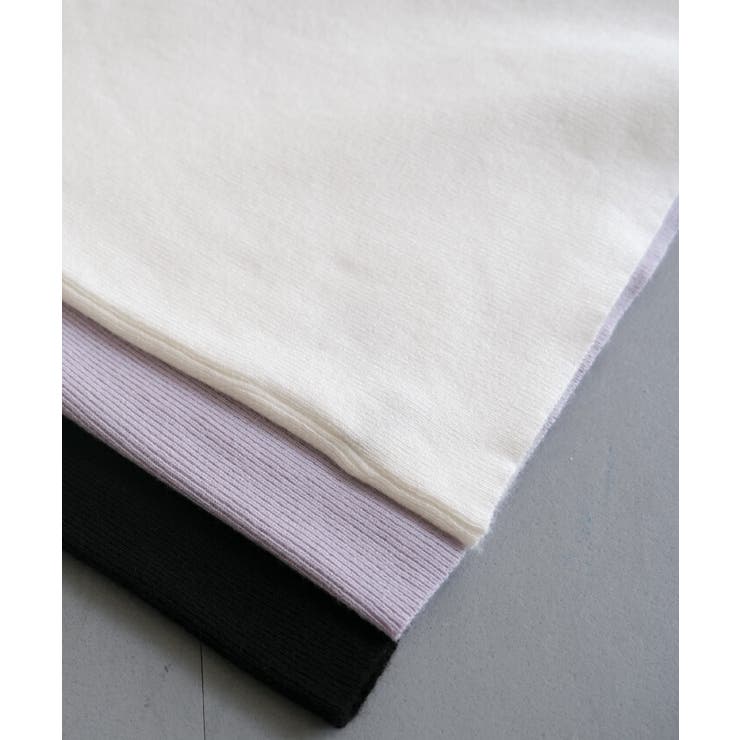 首元と袖口のウェーブデザインがポイント！ネック袖口ウェーブニットトップス | aquagarage | 詳細画像3 