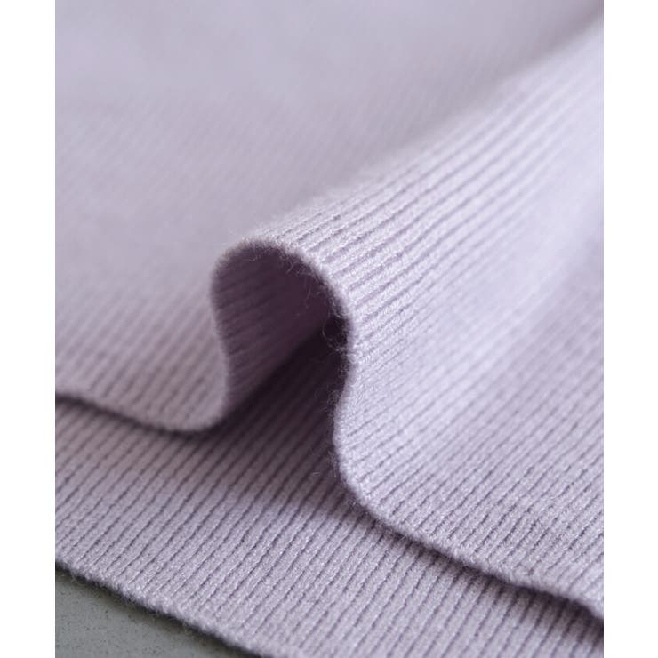 首元と袖口のウェーブデザインがポイント！ネック袖口ウェーブニットトップス | aquagarage | 詳細画像5 