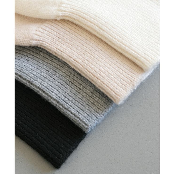 前後2wayで着られるヘンリーネックニットトップス | aquagarage | 詳細画像3 