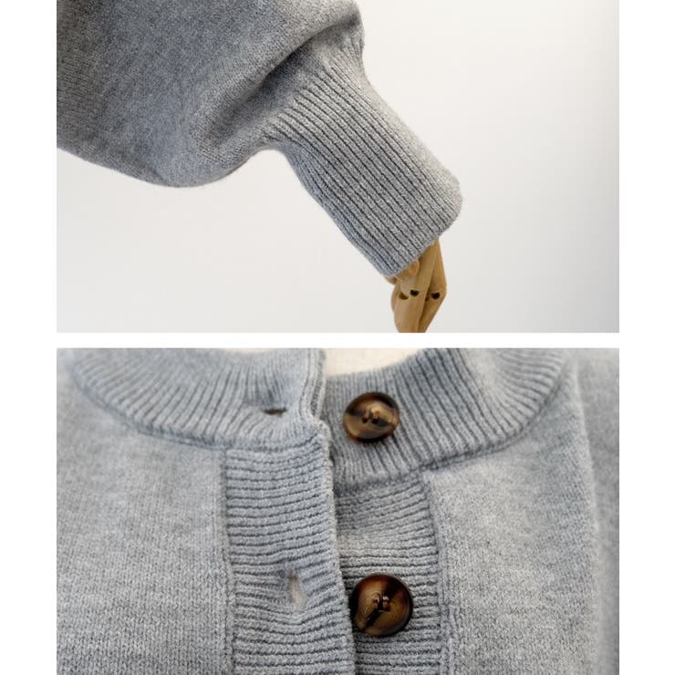 前後2wayで着られるヘンリーネックニットトップス | aquagarage | 詳細画像8 