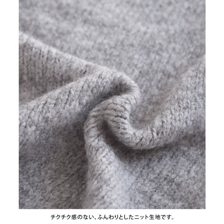 ゴールドボタンがポイントのケーブル編みニットカーディガン | aquagarage | 詳細画像3 