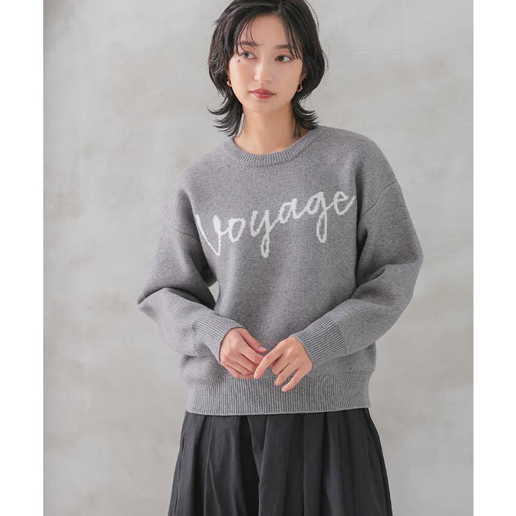 ロゴニットトップス レディース  春 秋 冬 | aquagarage | 詳細画像4 