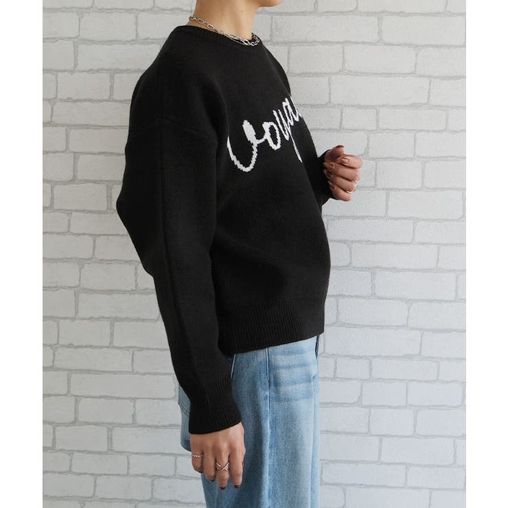 ロゴニットトップス レディース  春 秋 冬 | aquagarage | 詳細画像8 