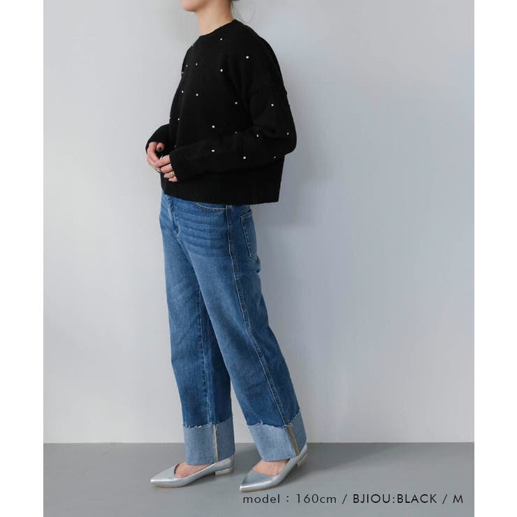 パールorビジューニットトップス | aquagarage | 詳細画像12 