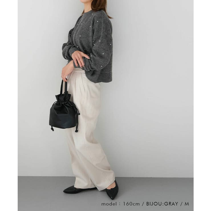 パールorビジューニットトップス | aquagarage | 詳細画像18 