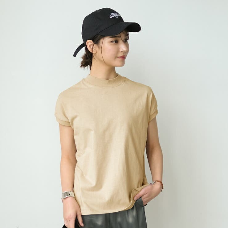 カジュアルなのに上品魅せ！モックネックTシャツ | aquagarage | 詳細画像2 