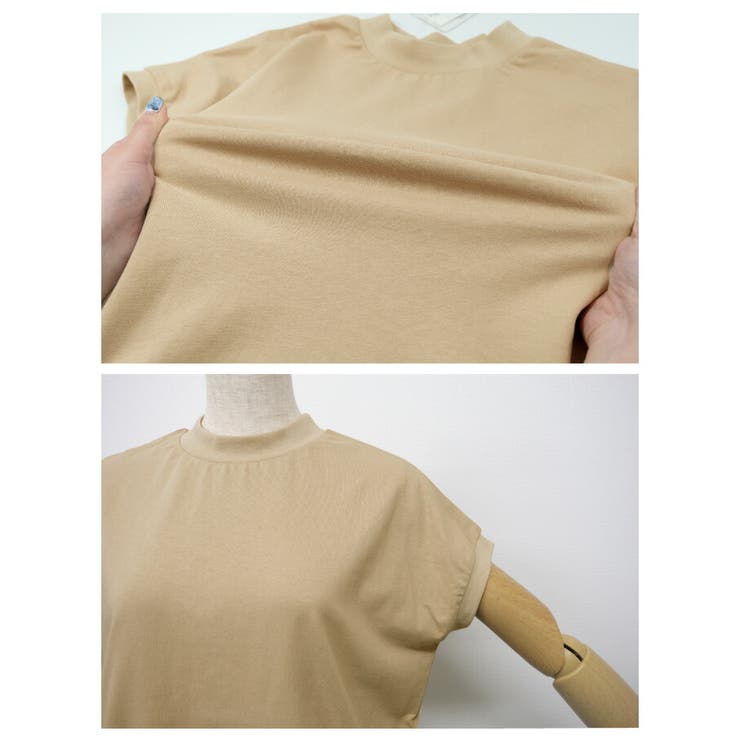 カジュアルなのに上品魅せ！モックネックTシャツ | aquagarage | 詳細画像11 