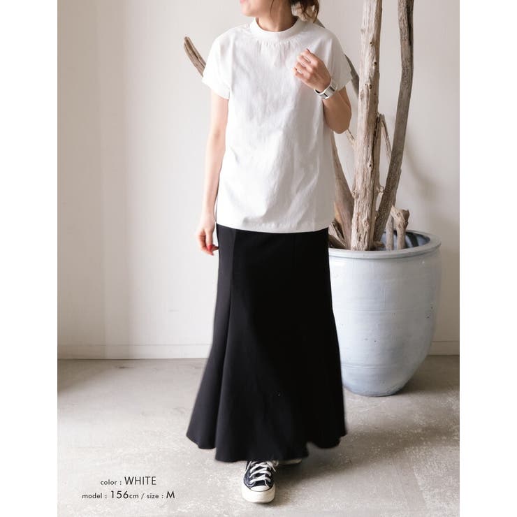 カジュアルなのに上品魅せ！モックネックTシャツ | aquagarage | 詳細画像20 