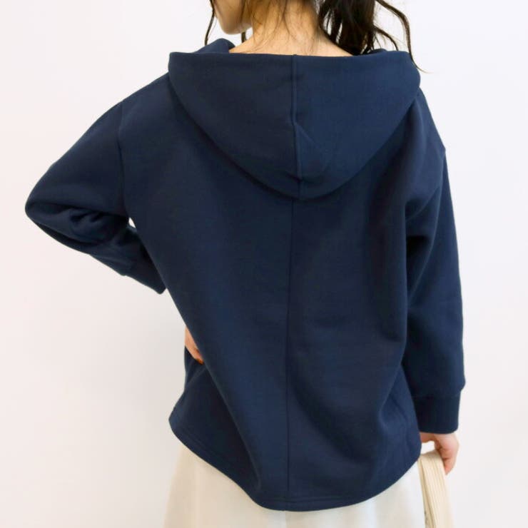着るだけで抜け感がでる！きれいめコーデに合う深Vネック裏起毛パーカー | aquagarage | 詳細画像11 