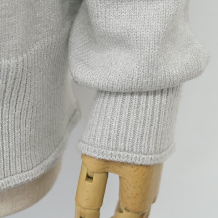 表情豊かな切り替えデザイン♪ハイネック切り替えニット | aquagarage | 詳細画像10 