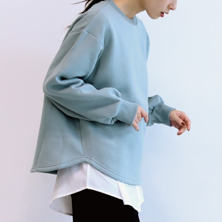 裏起毛だから寒い季節もあったかい！ラウンドテール裏起毛スウェット | aquagarage | 詳細画像2 