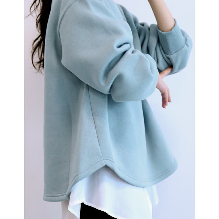 裏起毛だから寒い季節もあったかい！ラウンドテール裏起毛スウェット | aquagarage | 詳細画像12 