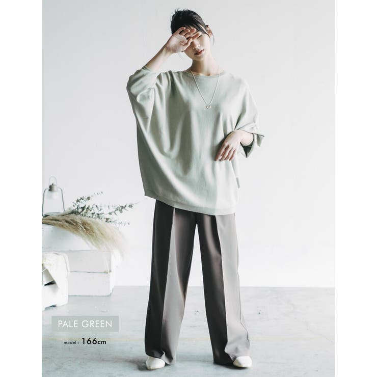 女性らしいリラクシーなドルマンスリーブニット | aquagarage | 詳細画像15 