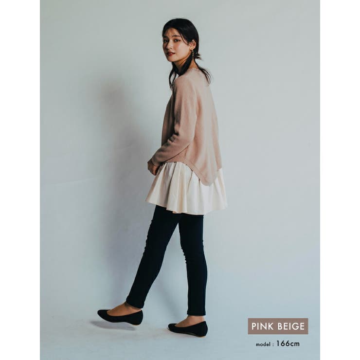 1枚でレイヤードが決まる！レイヤードヘムニットトップス | aquagarage | 詳細画像9 