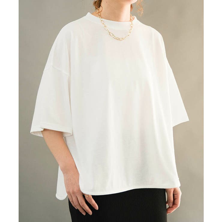 5分袖オーバーサイズTシャツ トップス春 夏 | aquagarage | 詳細画像7 