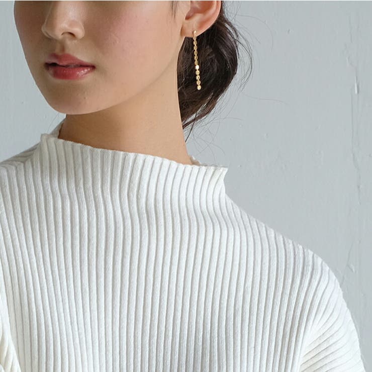 可愛く着痩せする♪長袖バルーンスリーブニット | aquagarage | 詳細画像8 