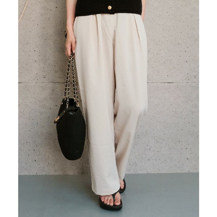 ボックスタックリネンパンツ レディース M L | aquagarage | 詳細画像13 