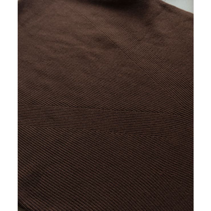 Aライン配色ニットワンピース レディース 秋 冬 | aquagarage | 詳細画像16 