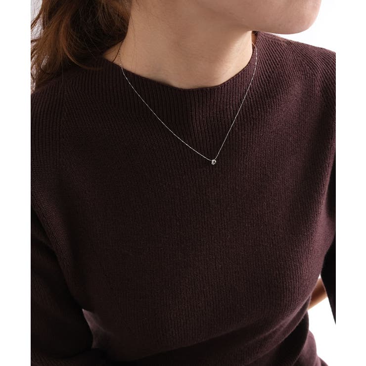 Aライン配色ニットワンピース レディース 秋 冬 | aquagarage | 詳細画像17 