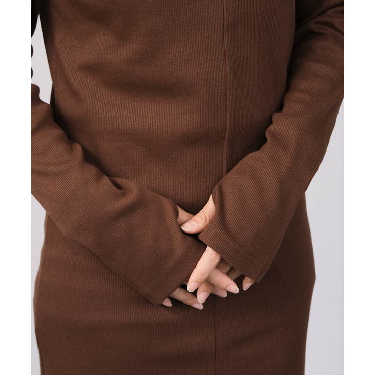 フィンガースリーブプチハイリブワンピース 春  秋 冬 | aquagarage | 詳細画像13 