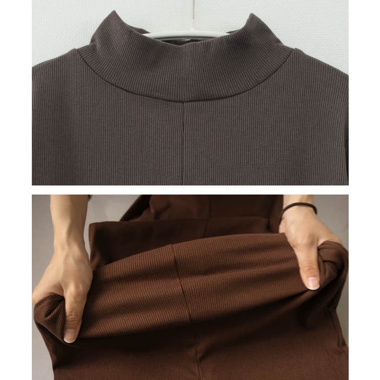 フィンガースリーブプチハイリブワンピース 春  秋 冬 | aquagarage | 詳細画像15 