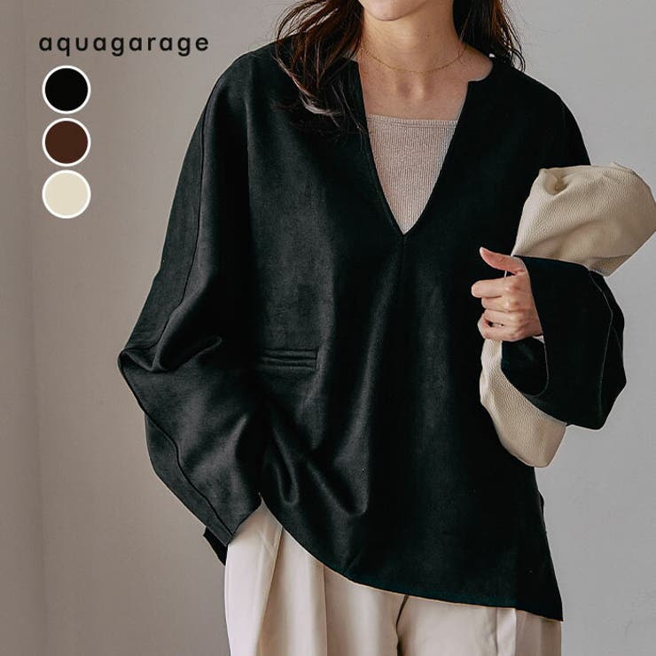 キーネックオーバートップス 春 秋 冬 M レディース | aquagarage | 詳細画像1 
