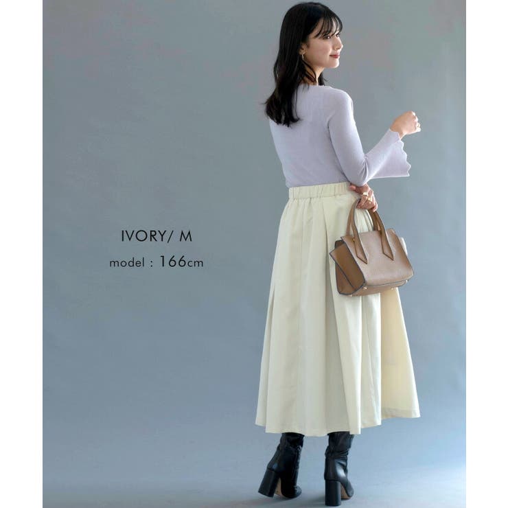 上品さと可愛さを兼ね備えたボックスタックフレアスカート | aquagarage | 詳細画像16 