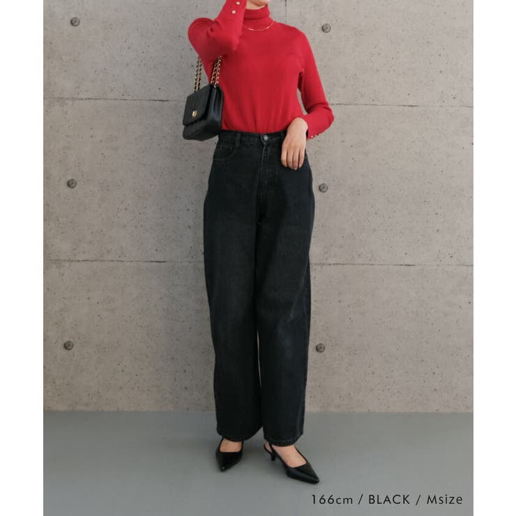 トレンドを着こなせるデニムワイドパンツ | aquagarage | 詳細画像7 