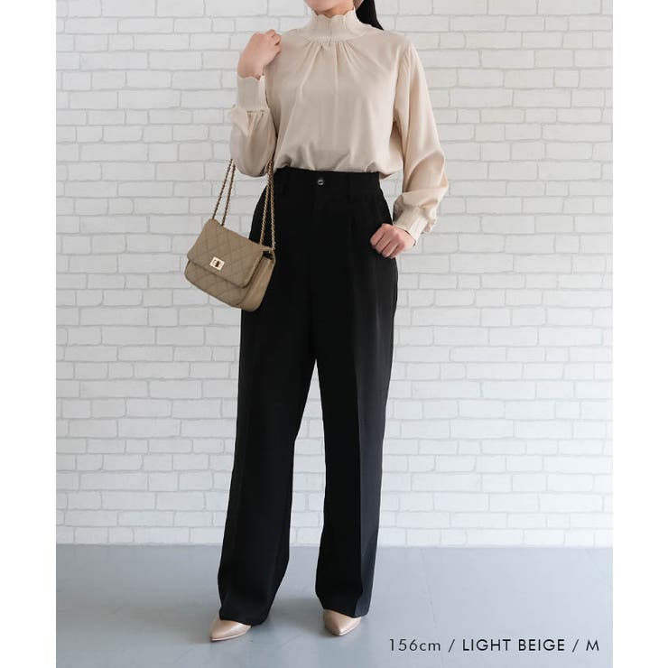 異素材スカラップブラウス 春 秋 M L | aquagarage | 詳細画像11 