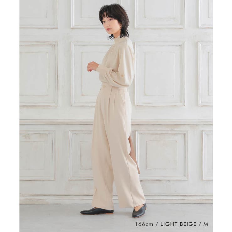 異素材スカラップブラウス 春 秋 M L | aquagarage | 詳細画像4 